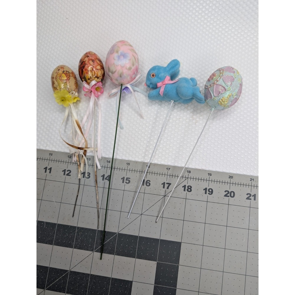 Easter Egg Rabbit Bunny Pick Lot Decorations